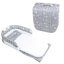 ABS ткань пластик хлопок Материал матрас детская кровать половина окружения портативный складной многофункциональный с музыкой ночной Светильник кровать