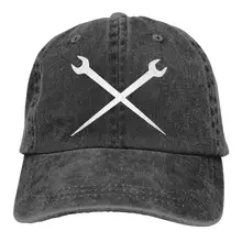 Ironworker Скрещенные инструменты Мужская/Женская Регулируемая бейсбольная кепка s Denim Jeanet простая Кепка