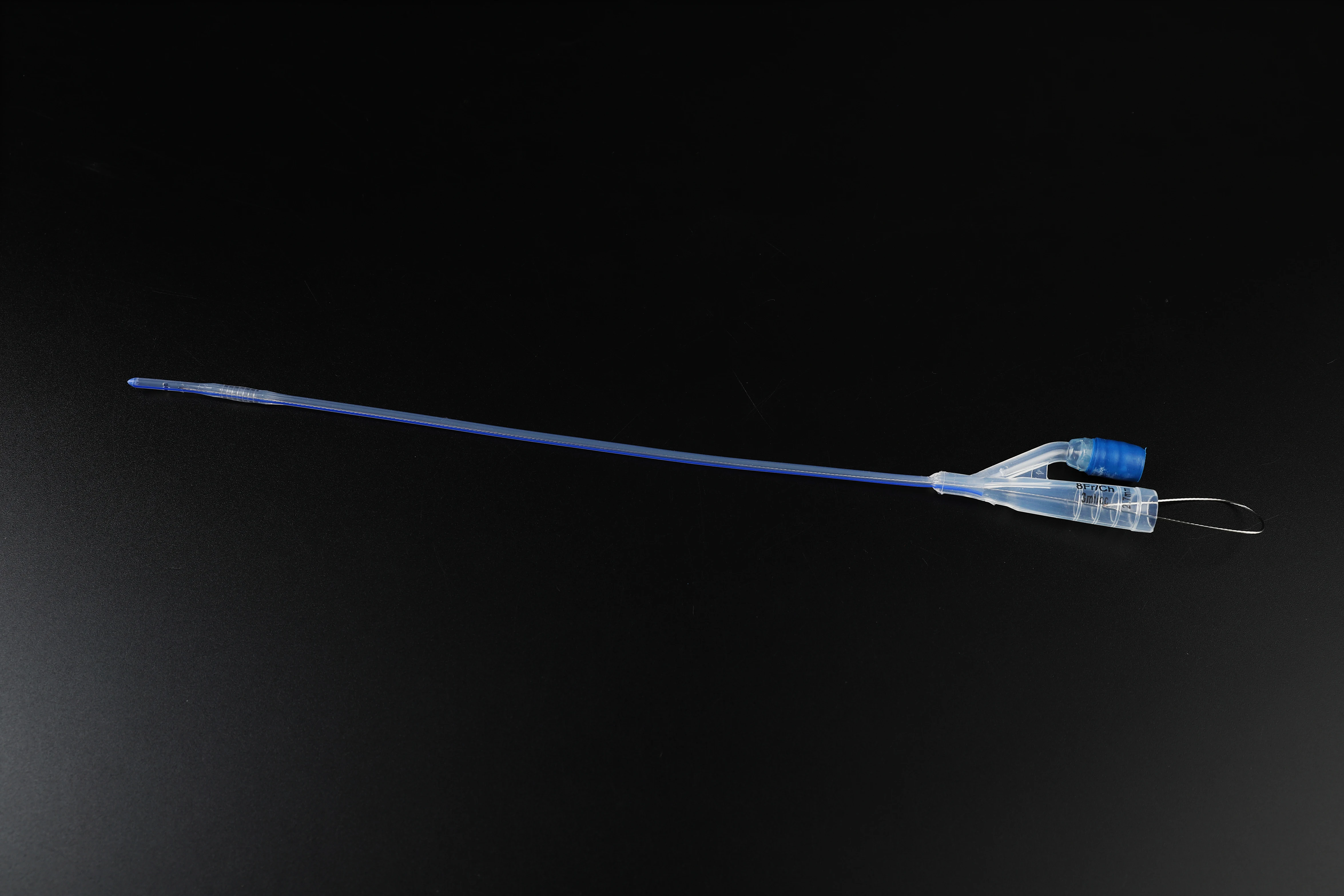 Cat Urethrostomy Catheter 2 Ways Foley Catheter Silicon with Rigid Guide Wire&Plug 6FR 8FR 10cm Urinary Sterile