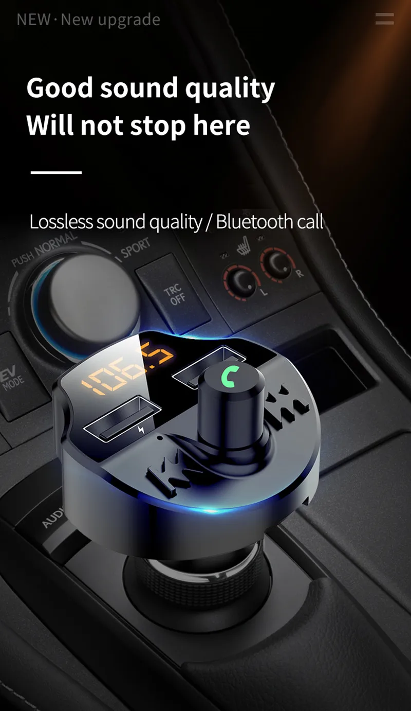 Fm-передатчик Bluetooth автомобильный набор, свободные руки, MP3 плеер светодиодный двойной USB 4.1A автомобиля Зарядное устройство 3,1 для Volvo XC60 XC90 S60 V70 S80 S40 V40 V50 XC70