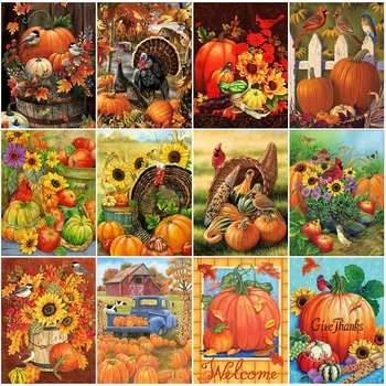 

EverShine 5D Diamond Painting Full Drill Thanksgiving Mosaic DIY Diamond Embroidery Cartoon Picture Of Rhinestones Handmade Gift