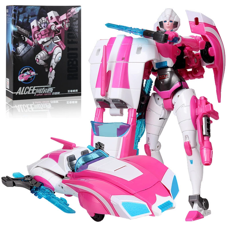 Трансформация Робот WJ G1 Arcee сплав IDW увеличить женский шедевр фигурка детские игрушки Коллекция Модель автомобиля