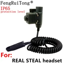 Accessoire de casque tactique PTT U94 IP65, pour casque COMTAC MSA EARMOR TCA TRI, pour Baofeng UV9R/UV9R Plus/BF 9700/BF A58