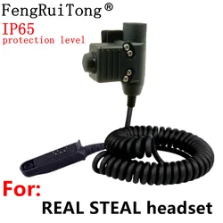 Accessoire de casque tactique PTT U94 IP65, pour casque COMTAC MSA EARMOR TCA TRI, pour Baofeng UV9R/UV9R Plus/BF 9700/BF A58 