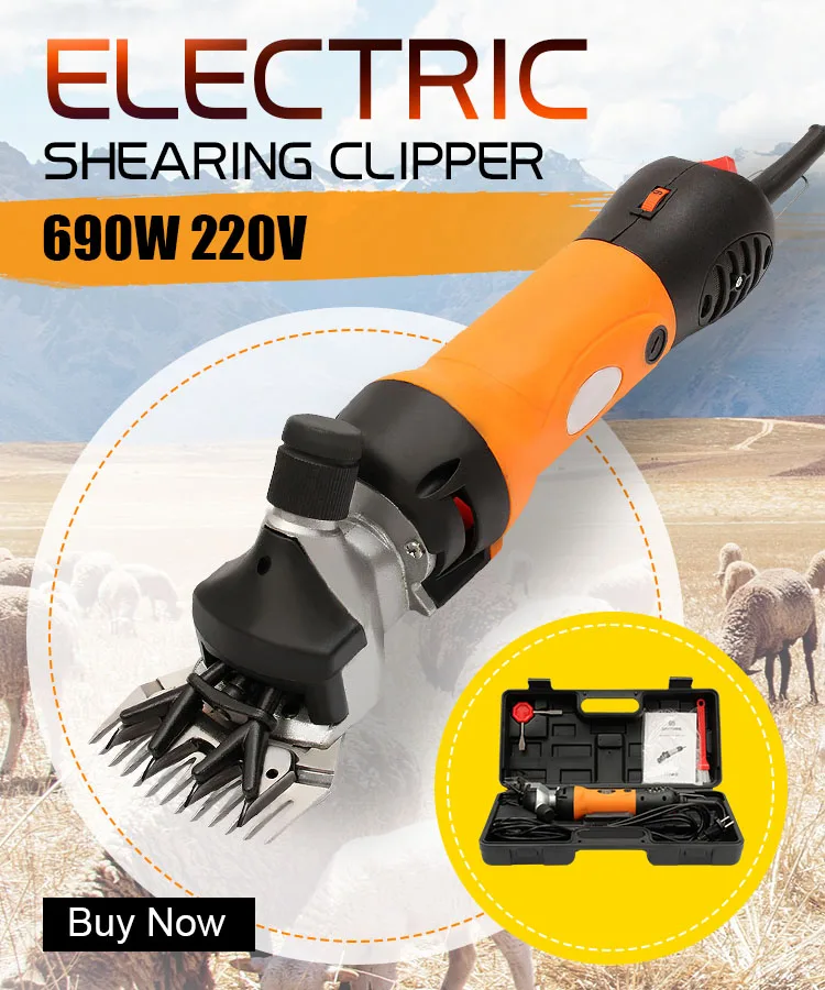 

Doersupp AU Plug 690W 220V Electric Sheep Shearing Machines Supplies Clipper Sheep Goats Alpaca Shears Adjustment Pusher