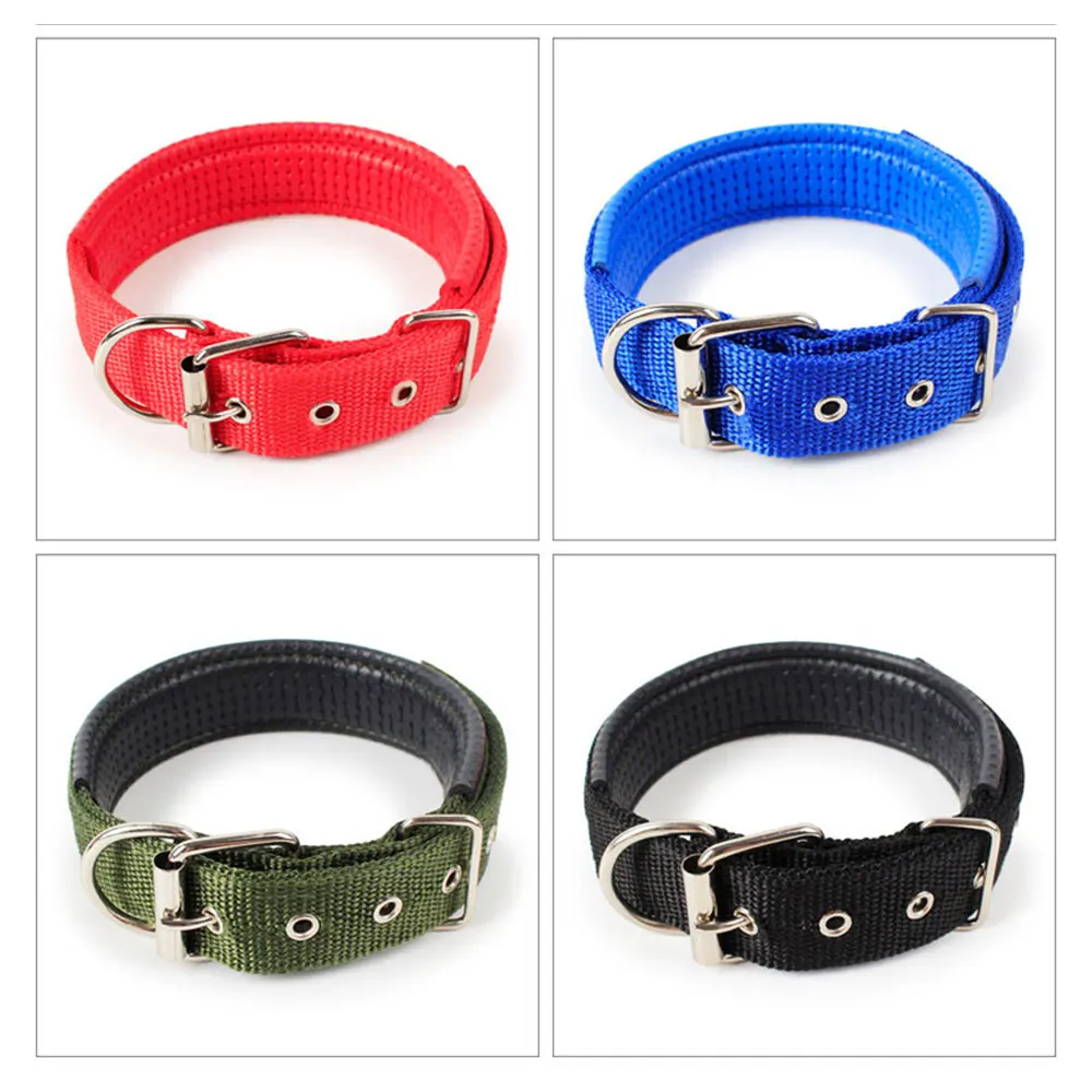 1 шт. нейлоновый ошейник для собаки с металлическими пряжками сверхмощный