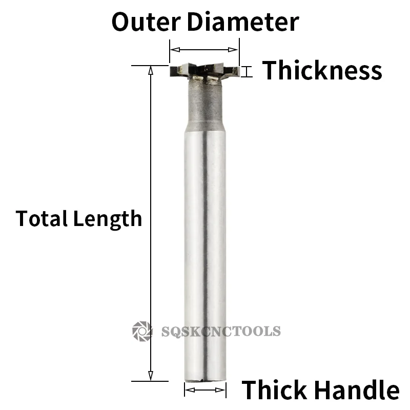 T-Slot Milling Cutter Tungsten Steel Alloy End Mill – Roughing Inserted Straight Shank Keyway Cutter for Hard Metal Machining 2