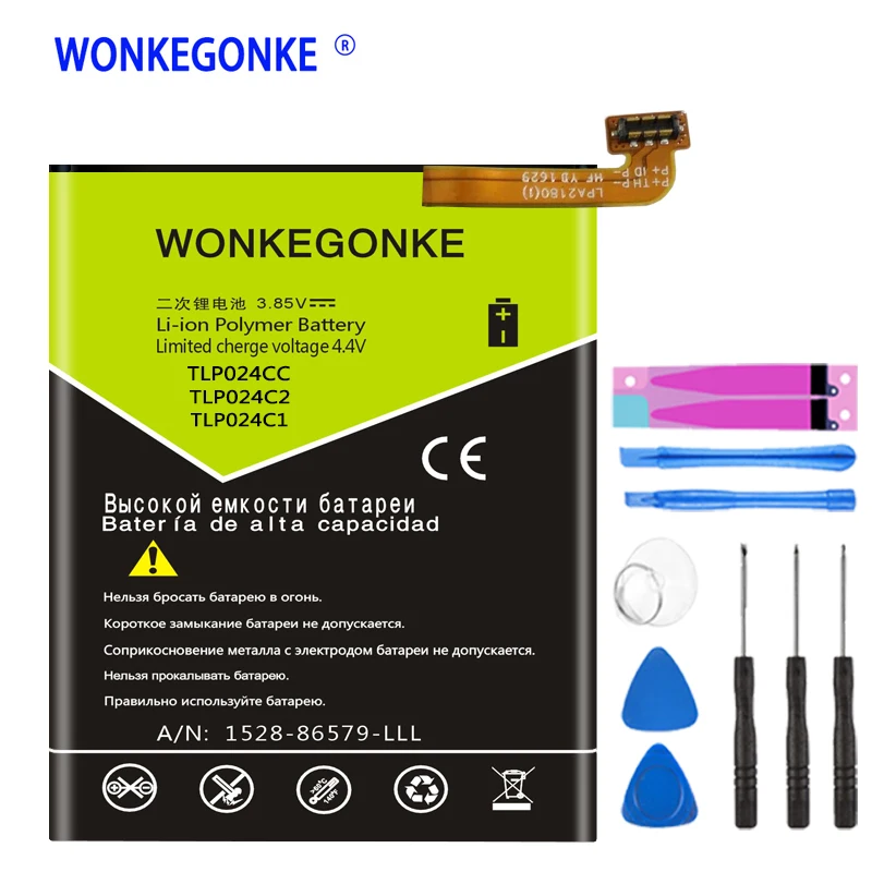 Аккумуляторная батарея WONKEGONKE TLp024CC для Alcatel TLP024C2 TLP024C1 | Мобильные телефоны и