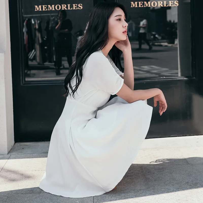 

INS Super Fire Dress 2019 Summer New Style Student sukol Skirt Short-height Minimalist Normcore Style Skirt