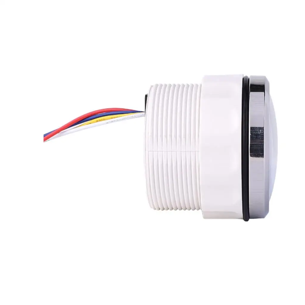 Fuel Level Gauge Meter Boat Yacht LED Display Curved Glass IP67 52mm Black