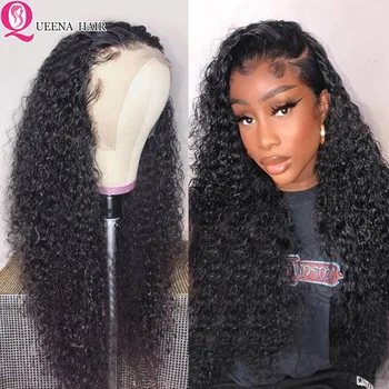 

Curly Lace Front Human Hair Wigs 13X6 Glueless Lace Closure Wig Pre-plucked Peruvian Lace Frontal Wig For Black Women Remy 150%