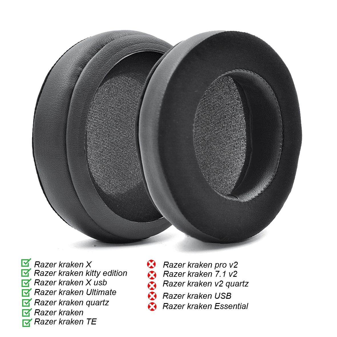 Амбушюры для наушников razer Kraken Ultimate/kraken X/kraken TE/kraken QUARTZ/kraken X USB/kraken KITTY