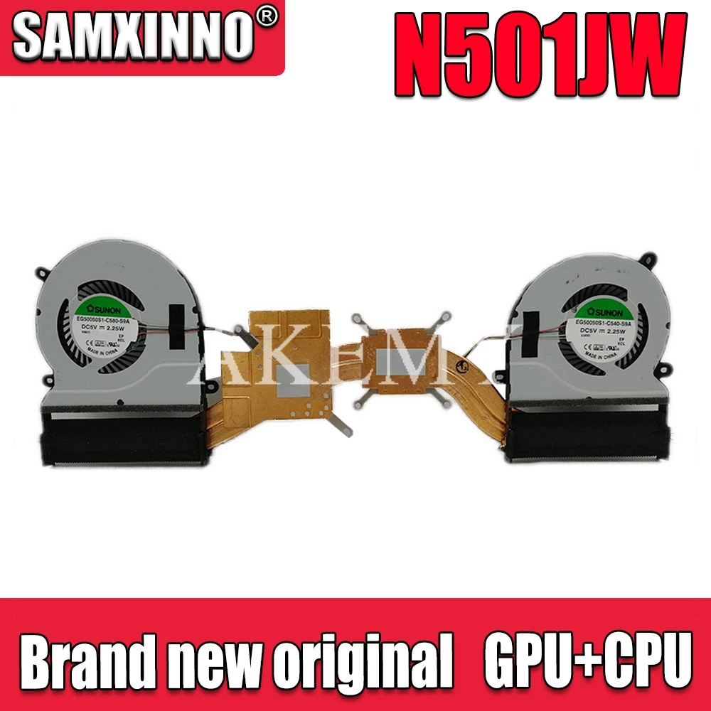 New For Asus ZenBook UX501 UX501J UX501JW UX501JW4720 N501J N501JW G501J G501JW CPU GPU FAN Cooling radiator Heasink | Компьютеры и