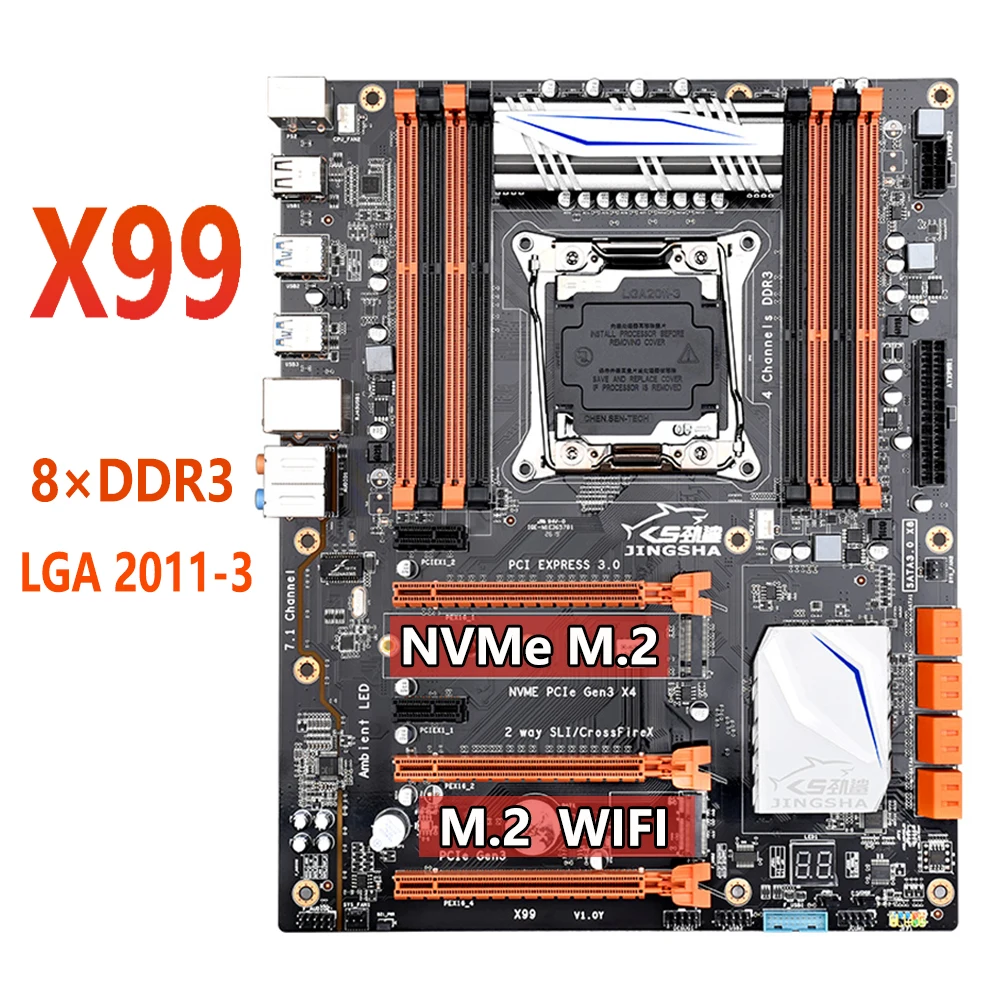 IXUR Motherboard X99 LGA 2011 3 motherboards with quad channel DDR3 up