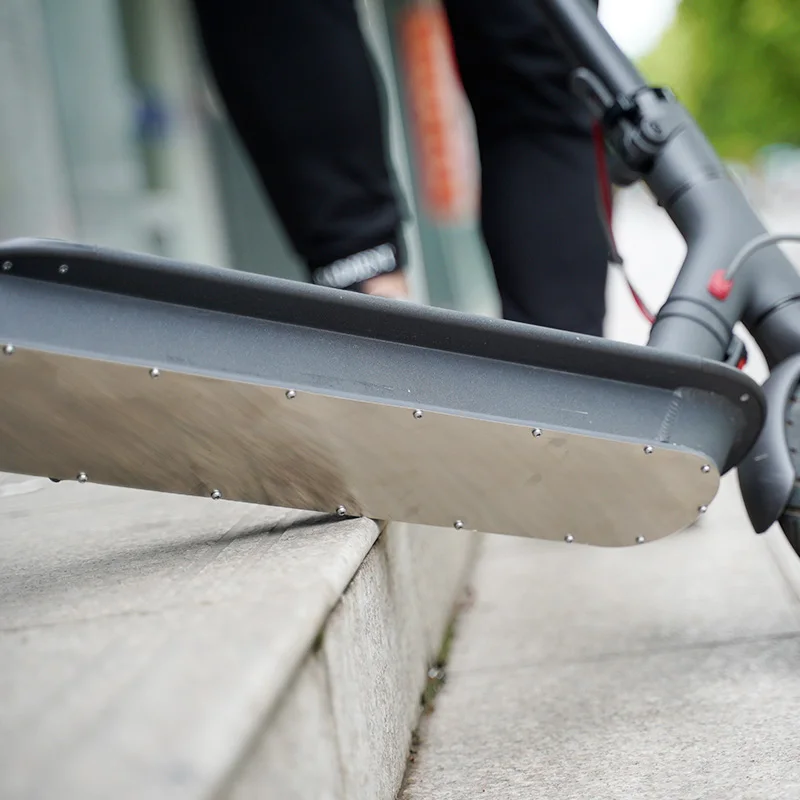 Electric Scooter Chassis Shield Battery Bottom Cover For Xiaomi Pro Protection Stainless Steel Plate Skid | Спорт и развлечения