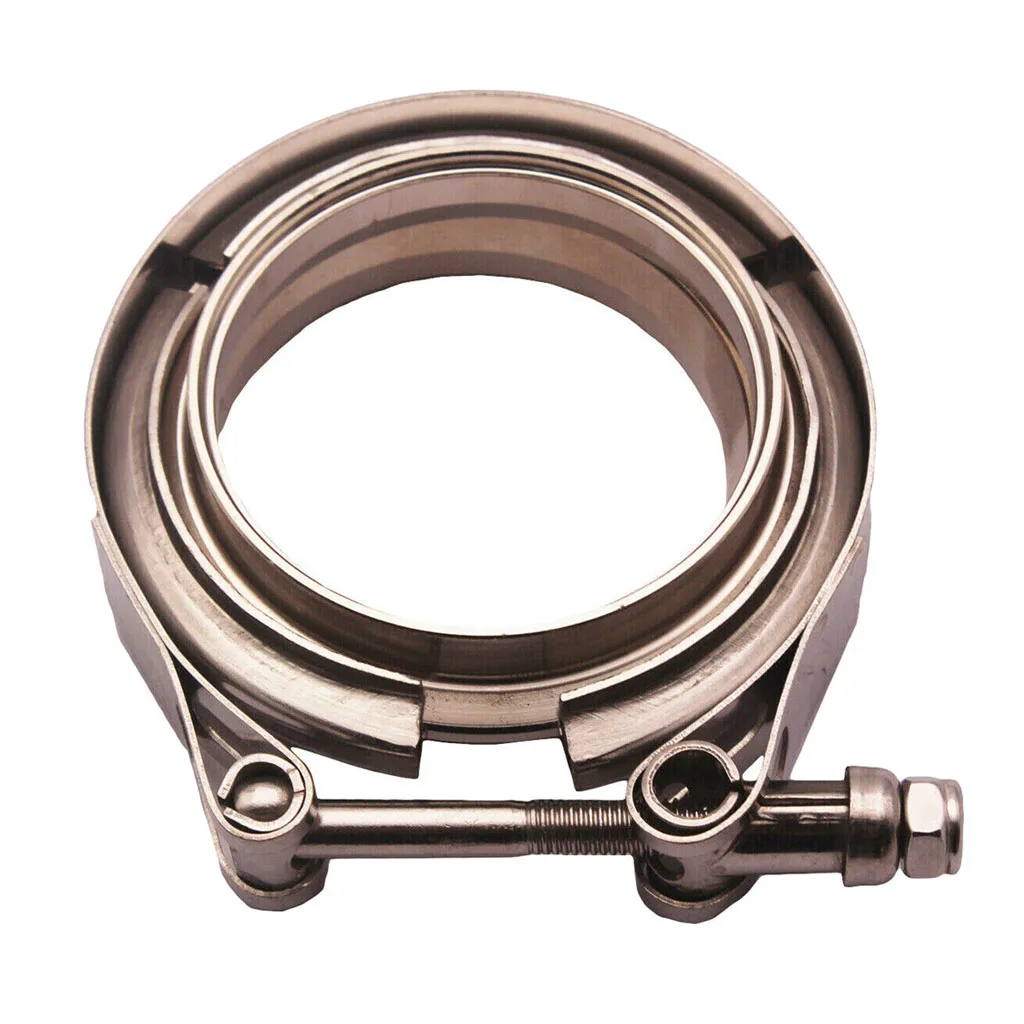 2 Inch V Band Clamp with 304 Stainless Steel Flanges - for Turbo, Downpipes, Exhaust System Pipes, Down Pipe