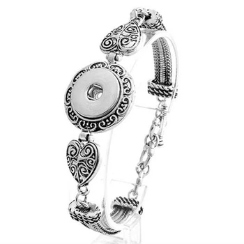 

10pcs watches women Vintage 18mm metal snap button bracelet female fashion DIY jewelry one direction