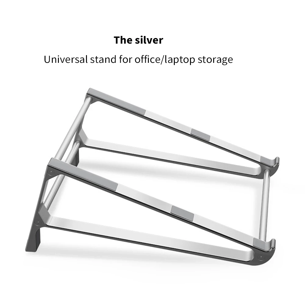 2 In 1 Aluminium Alloy Vertical Storage Laptop Stand Desktop Tablet Holder Desk Mobile Phone Stand For IPad Macbook Pro Notebook