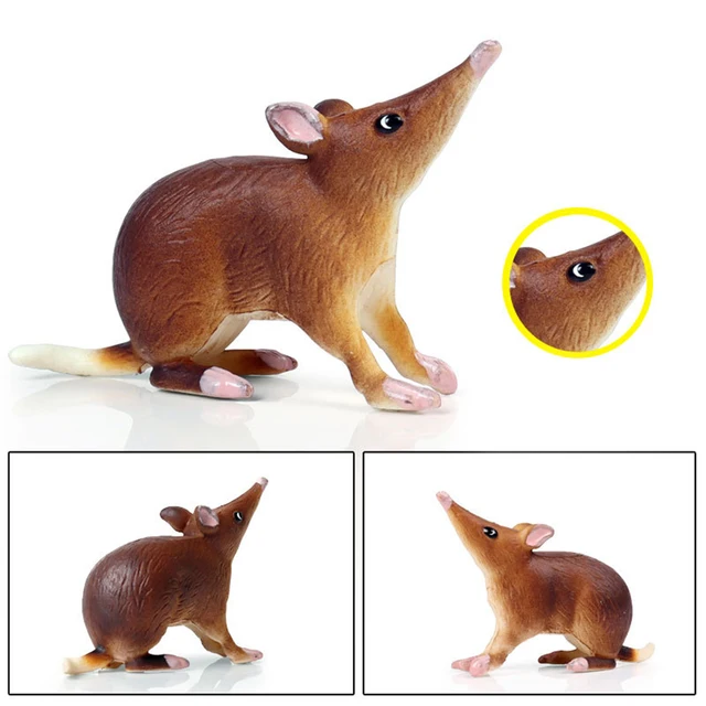 Realistic Mouse Rat Opossum Animal Model Figures Desk Decor Education Kids Toy 3