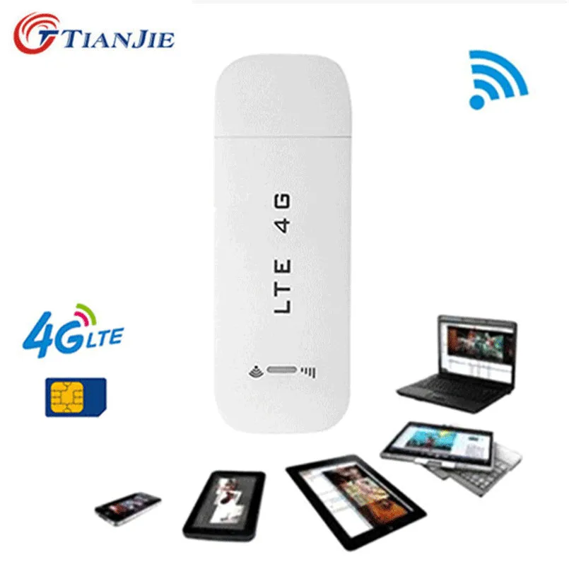 Wi Fi роутер TIANJIE 3G/4G Dong LTE 150 м высокоскоростной USB модем автомобильная флешка TDD