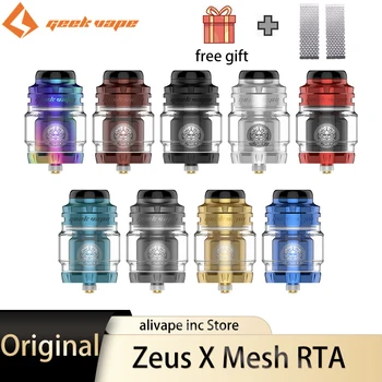 

Original GeekVape Zeus X Mesh RTA Tank 4.5ml E-cig Vape Atomizer Zeus X RTA Mesh Version Vape Tank Electronic cigarette atomizer