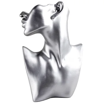

Resin Jewelry Stand Display Pendant Necklace Studs Earrings Bust Stand for Shop Counter Show