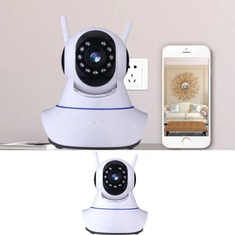 

1 Set 720P Phone Remote Monitor WiFi Intelligent HD Detector Wireless Camera 360 Rotation Home Video Smart Baby Security Monitor