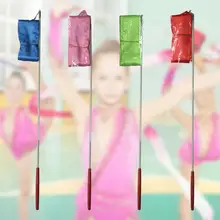 Художественная многоцветная лента для гимнастики и танцев 4 шт. 30D18