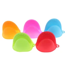 1 шт. силиконовые термостойкие перчатки с зажимами, изоляционные противопригарные противоскользящие горшки, держатель для кишки, зажим для приготовления пищи, прихватки для выпечки