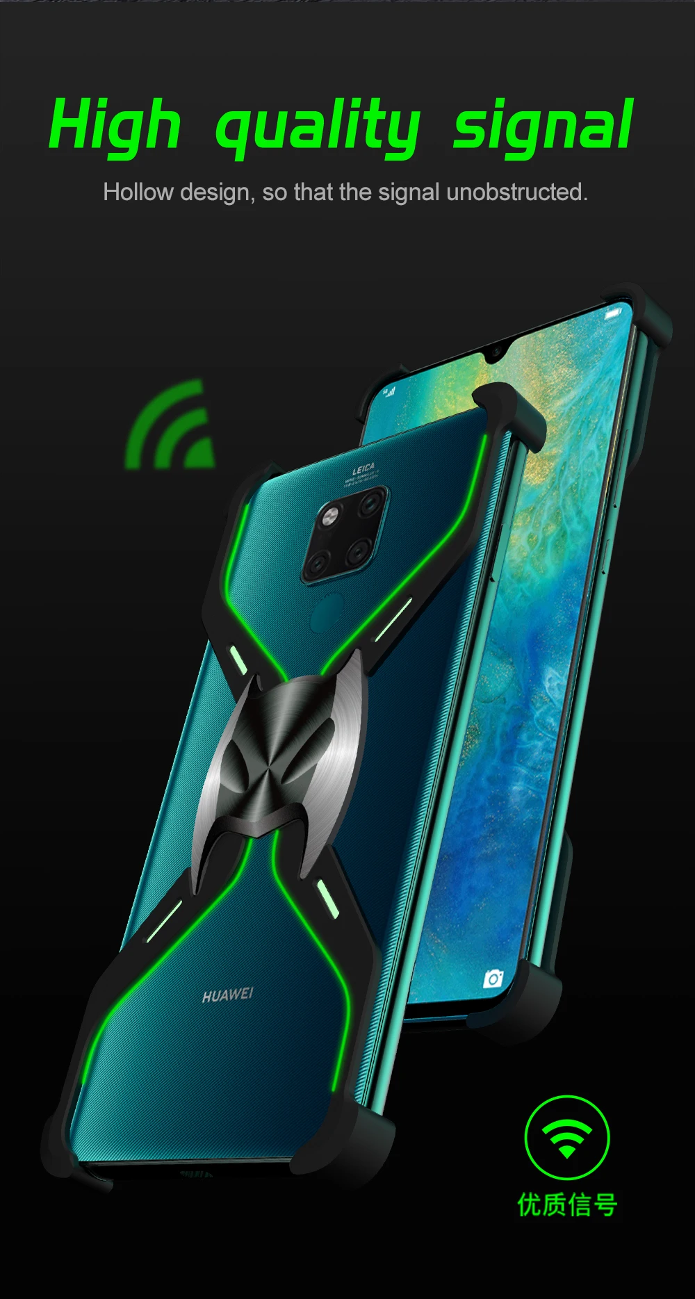 Для Mate20X R-Just алюминиевый тонкий магнитный металлический защитный чехол-Бампер для huawei Mate20X противоударный теплоотвод Бэтмен