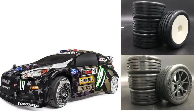 Ралли колеса/шины для HPI 1:10 Ken Block 1965 Ford Mustang Drift Electric RV WR8 RTR 115990 HSP 54177 Redcat 94118|Детали и