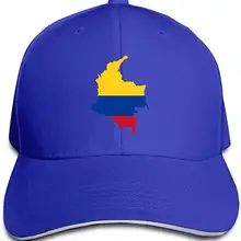 Унисекс Колумбия Флаг Карта модная бейсболка с козырьком Кепки для путешествий/Товары для спорта