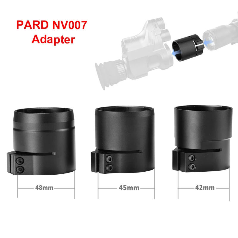 

PARD NV007 Digital Night Vision Adapter Sleave 42/45/48mm 3 size bayonet Fit for NV007 riflescope night Vision Bracket