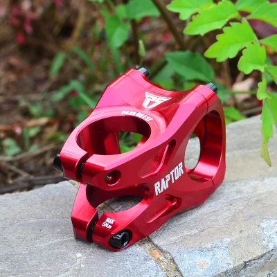 RAPTOR MTB горный велосипедный рулевой велосипедный вынос вилка 28,6 мм руль 31,8 мм Алюминий CNC из алюминиевого сплава с полые Сверхлегкий велосипедный ВЫНОС РУЛЯ Велоспорт Даунхилл AM - Цвет: Красный
