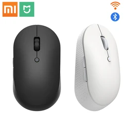 Xiaomi Mijia Wireless Dual-Mode Mouse Silent Ergonomic Bluetooth USB Side Buttons Protable Mini Wireless Mouse for Laptop