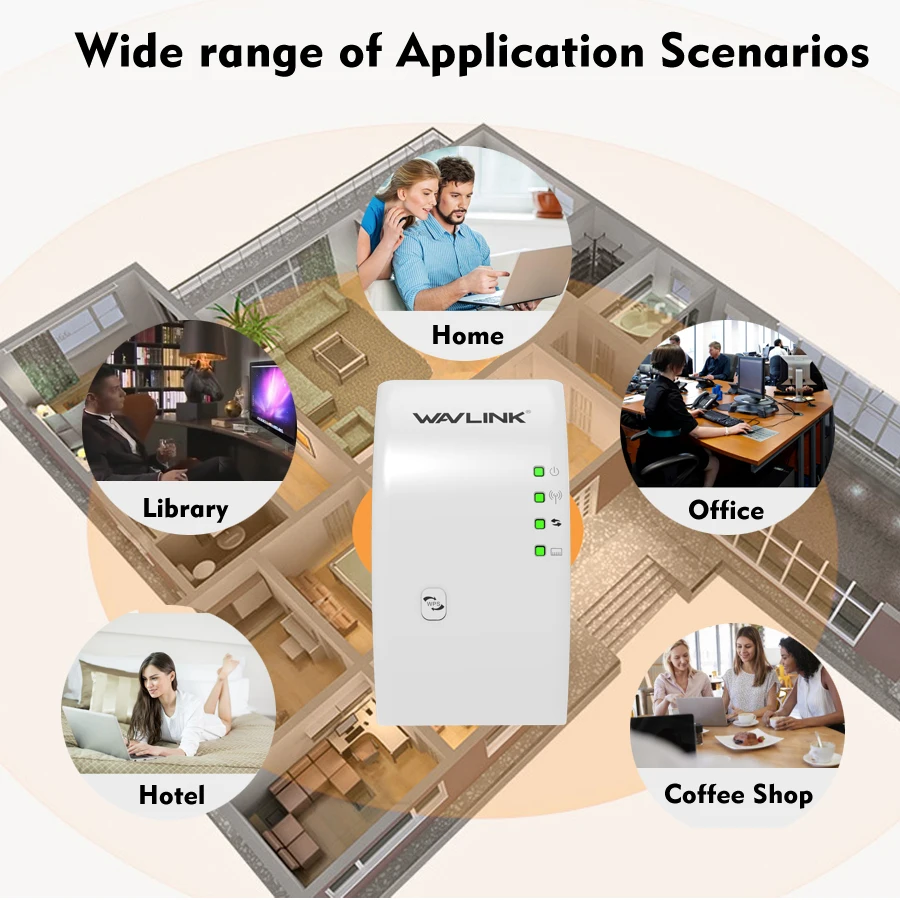 Wavlink N300 оригинальный Wi fi ретранслятор 300 Мбит/с мини беспроводной N роутер