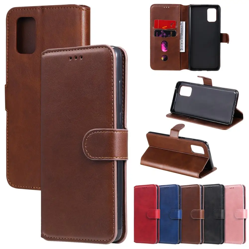 Кожаный флип чехол для Samsung Galaxy A01 A11 A21 A31 A41 A51 A71 A81 A91 A70E A70S M11 M21 M31 M51 M10S M30 M40 M60 M80
