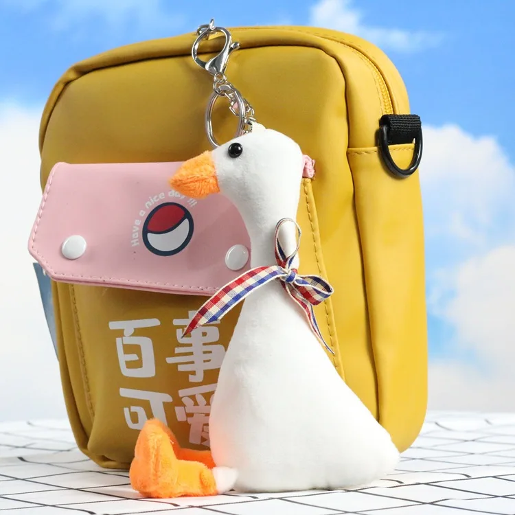 

Новая креативная большая белая гусиная милая плюшевая игрушка изысканный кулон брелок украшение для детской кроватки мягкая Успокаивающая кукла рождественский подарок