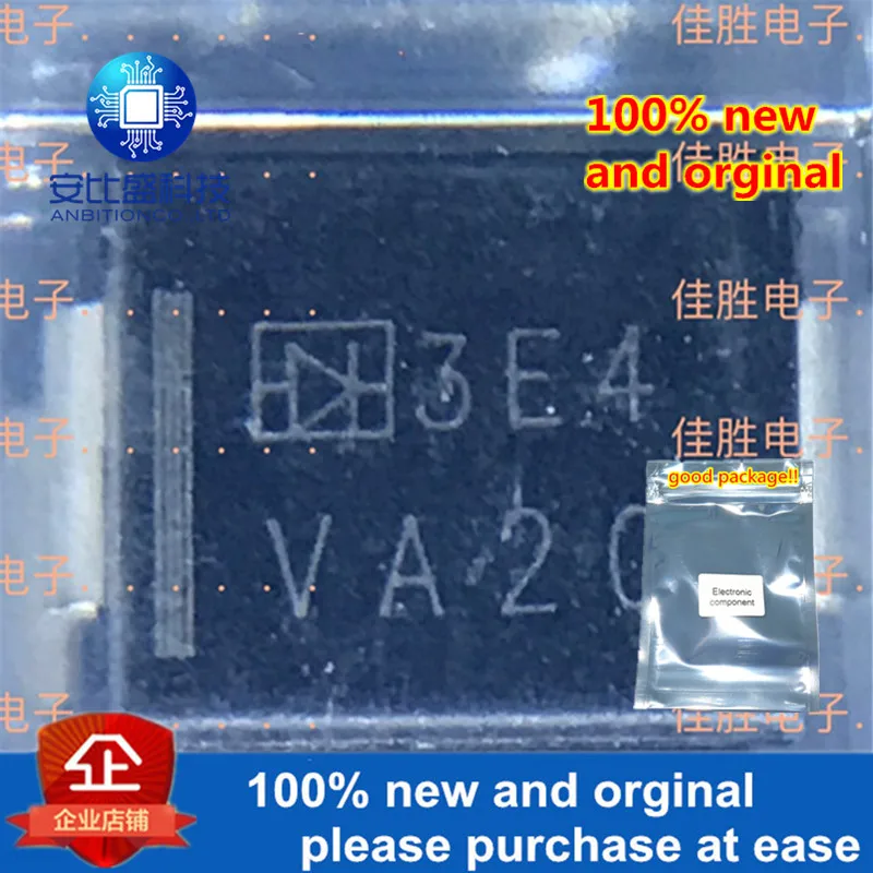 50 шт. 100% новый и оригинальный EFM304/W 3A200V DO214AB шелк-scren 3E4 быстрое восстановление в