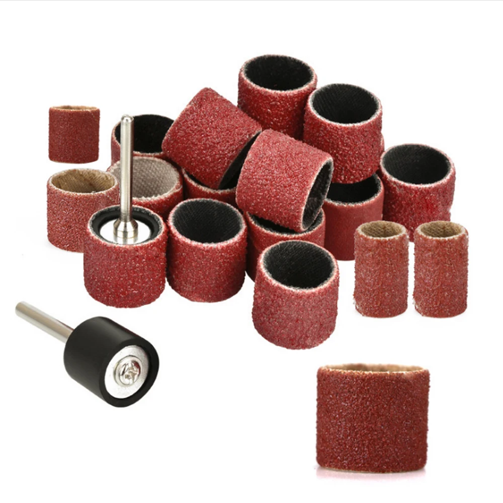 

51pcs/set Drum Sanding Kit Fits Dremel Includes Rubber Drum Mandrels 1/2 inch 3/8 inch 1/4 inch for Dremel Electric Mill Rotary