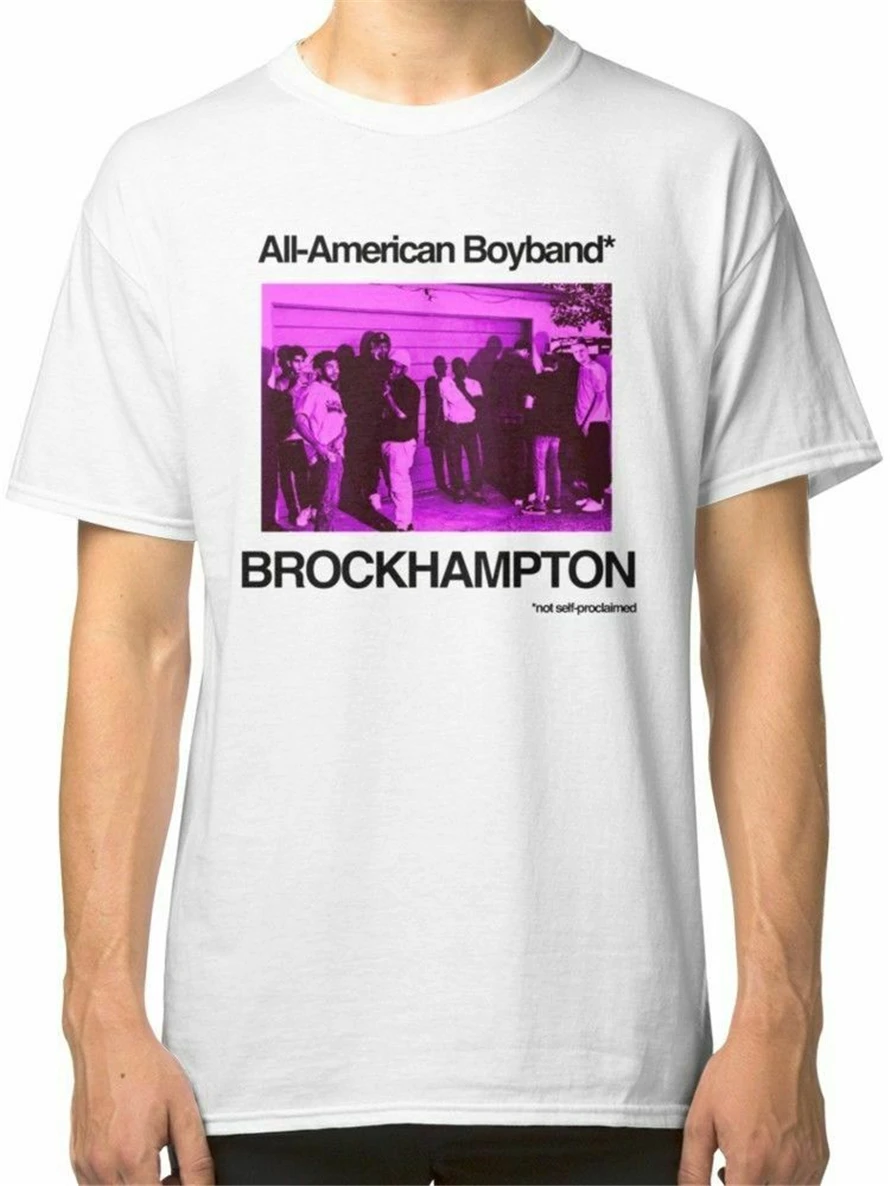 

New Brockhampton All-American Boyband Limited Edition T-Shirt Men'S White Wholesale Tee Shirt