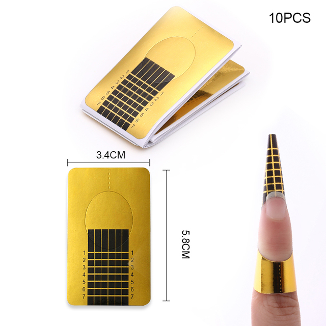 Professional Nail Forms Nail  Extension Forms Women Salon  French Acrylic Nail Sticker Art  Tools