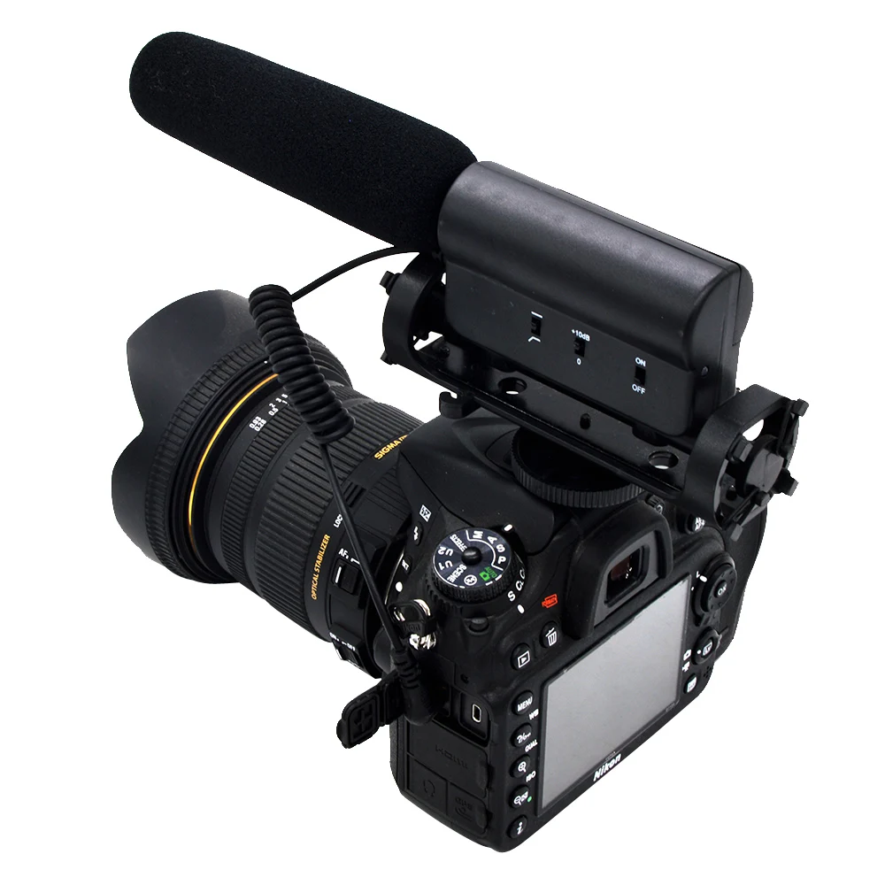 3,5 мм Конденсатор Запись DSLR камера микрофон Микрофон для Canon Nikon sony видео Запись микрофон Vlogging интервью Mic