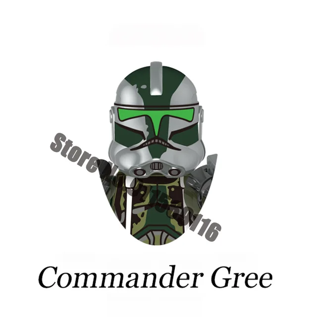 Disney Republic Commando 501st Clone Building Blocks Trooper Force 99 Hunter Crosshair Wrecker Echo Cody Rex Star Brick Figure D-X633