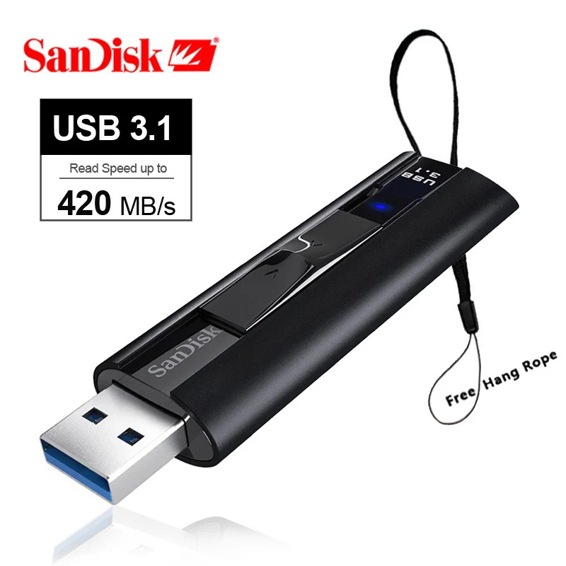 Флеш накопитель SanDisk USB 3 1 128 ГБ 256 ГБ|USB флэш-накопители| |