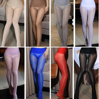 

Women Stockings High Waist Traceless Pantyhose Shiny Than Oil Glossy 8D Ultrathin Seamless Crotch Tights Transparent Medias