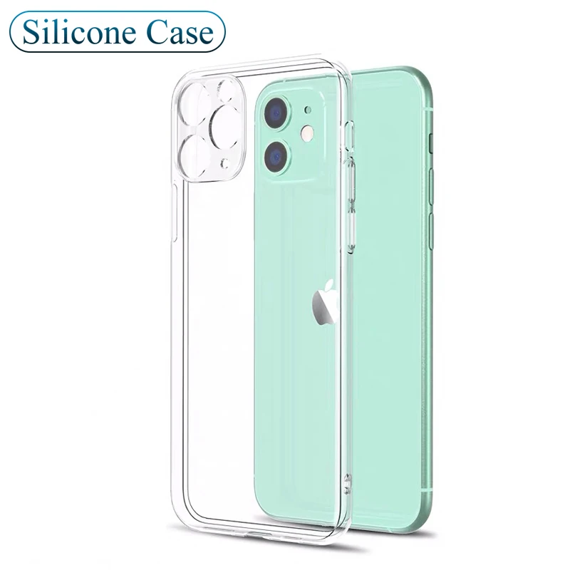 Luxury Silicone Case For Iphone 11 Pro Xs Max X Xr Transparent Full Camera Cover Soft Case For Iphone Se 2020 8 7 6s 6 Plus Slim Luxury Silicone Case For Iphone 11 Pro Xs Max X Xr Transparent Full Camera Cover Soft Case For Iphone Se 2020 8 7 6s 6 Plus Slim