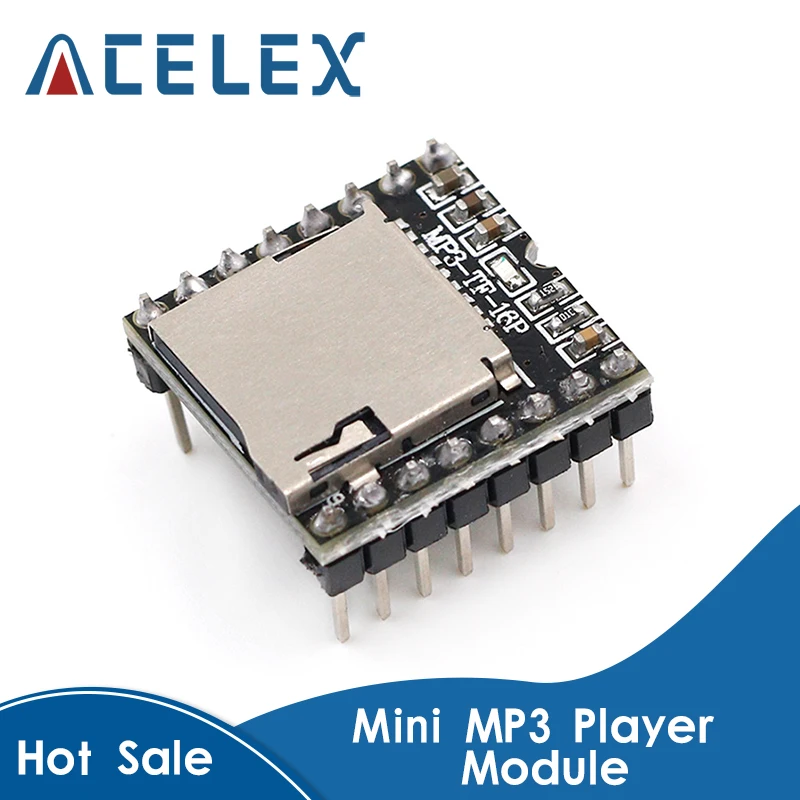 Мини модуль MP3 плеера с TF картой U диском плата аудио голосового модуля для Arduino DF