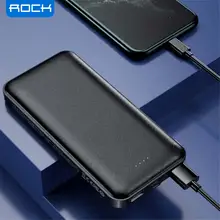 

ROCK Power Bank 10000mAh Ultrathin Portable Fast Charging Powerbank External Battery For iPhone Xiaomi Redmi Poco Samsung Moto