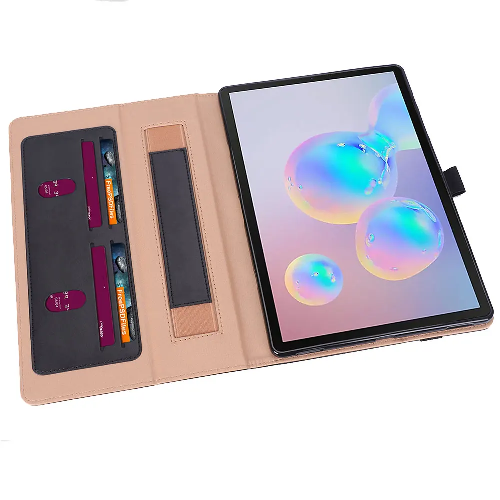 Флип-чехол из искусственной кожи с подставкой для Samsung Galaxy Tab S6 10,5 дюймов SM-T860 SM-T865 чехол бизнес Авто Режим сна смарт-чехол
